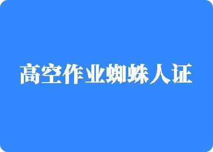 骚逼亲亲高空作业蜘蛛人证